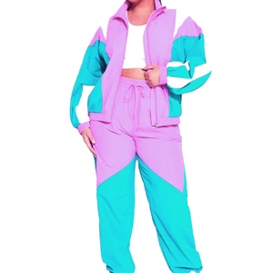 Zipper WIndbreaker Tracksuit For Women 100% Polyester Material Lightweight Quickdry Sports And Casual Wear OEM 2026 - Product Image 1