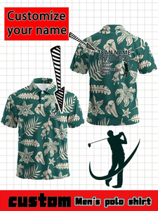 Trajes Casuales de Punto para Hombre, Venta Caliente 2026, Cuello Alto con Botones, Estampado por Sublimación, Manga Corta para Camiseta Polo, para Primavera y Otoño - Product Image 4