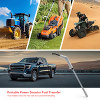 Pompe à fût auto-amorçante sans fil à batterie lithium, pour tracteur agricole, avec baril allongé de 59 pouces, rechargeable Type-C, pour carburant