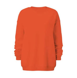 Premium Quality 100% Cotton Fleece Women's Oversize Sweatshirt Mock Neck Loose Fit Fully Customizable Streetwear <b>Top</b> for Winter - Product Image 4