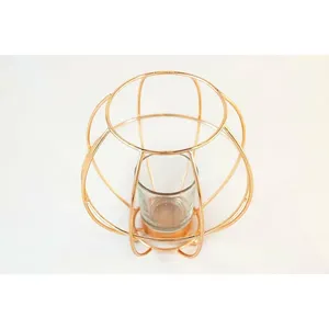 Vente chaude Qualité Enduit Noir Nouvelle Décoration De Mariage Lanternes En Métal Et En Verre Lanterne Décorative En Métal D'intérieur - Product Image 3