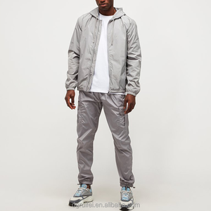 แจ็กเก็ตกันลมกันฝนสำหรับผู้ชายเสื้อแจ็คเก็ตกันลมซิปเต็มตัวแบบปรับแต่งได้ - Product Image 5