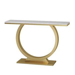 OMAN Contemporary Console <b>Table</b> with Mirrored Glass Top Iron Frame for Living Room Bedroom Farmhouse Feature <b>Storage</b>-CST055 - Product Image 1