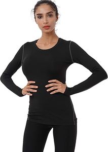 Women's Compression <b>Long</b> <b>Sleeve</b> Shirts - 3-Pack Athletic Yoga Running <b>Tops</b> Custom Manufacturer Exporter Suppliers <b>Workout</b> Shirt - Product Image 2