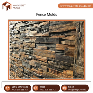 Moldes de valla de pared de hormigón de un solo lado decorativos de pared de suministro al por mayor de la más alta calidad a precio competitivo - Product Image 5