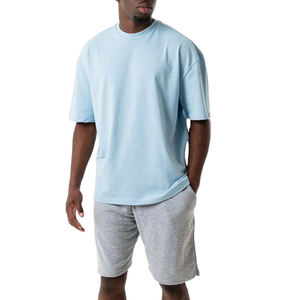 T-shirt respirant de qualité de première classe Impression par sublimation personnalisée respirante T-shirts pour hommes à épaules tombantes - Product Image 2