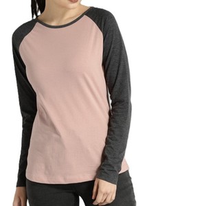 T-shirt parfait pour les entraînements et les tenues d'été aérées Twin Color Full Sleeve Crew Neck Lightweight Comfortable Casual Wear - Product Image 6