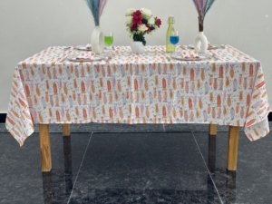 Nappe indienne faite à la main en coton imprimé floral rectangulaire tissu en gros pour décoration de table cadeau de pendaison de crémaillère - Product Image 5