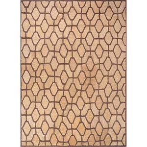 Tapis en jute et chanvre tissés à la main Nomadic Threads, motifs géométriques et abstraits, tissage plat, rectangulaires, pour couloir, décoration intérieure - PDJT-622 - Product Image 1