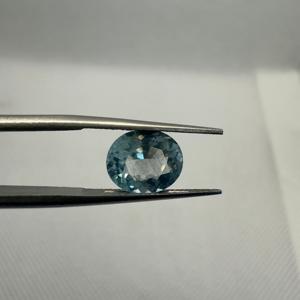 Naturel Belle Bleu Aigue-Marine Bonne Couleur Ovale Étape Coupe Lâche Pierre Précieuse En Gros Lâche Fabrication De Bijoux Anneaux - Product Image 1