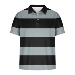 Polo deportivo de secado rápido para hombre, camiseta de uniforme de equipo personalizado, venta al por mayor de fábrica, patrón sólido - Product Image 2