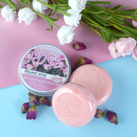 KS Barre de Shampooing et Après-Shampooing Solide Végétalienne Bio aux Herbes Antichute Anti-Pelliculaire Lissante Nourrissante Contrôle du Sébum Rafraîchissante Faite à la Main à la Rose