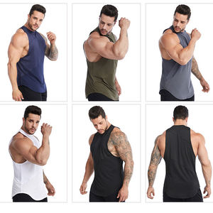 Premium hommes séchage rapide été débardeurs décontracté Gym entraînement Fitness gilet sans manches Muscle chemise pour la course entraînement - Product Image 1