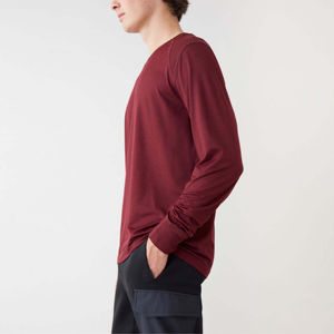 Venta al por mayor precio barato mejor calidad camiseta en blanco suave manga larga Camiseta bajo MOQ 100% algodón logotipo personalizado Camiseta de manga larga - Product Image 2