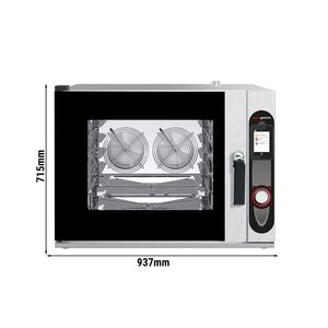 Four combiné électrique commercial pour boulangerie - Commandes à écran tactile - 4x EN 600x400 - incl. Système de lavage automatique - Product Image 2