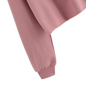 Sweat-shirt en coton personnalisé de qualité supérieure pour femmes, vente en gros, design de haut de sport à imprimé lettres, ample - Product Image 6