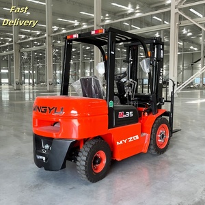 Heavy-Duty 3.5T Diesel Forklift with Adjustable Hydraulic Paper Roll <strong>Clamp</strong> for Industrial Warehouses Forklift <strong>Truck</strong> - Product Image 2