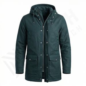 Nouvelle veste parka classique à capuche pour homme confortable 2025, parka personnalisable de qualité supérieure - Product Image 1