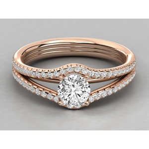 Bague pour femme en or 9 carats avec diamant solitaire cultivé en laboratoire - Product Image 5