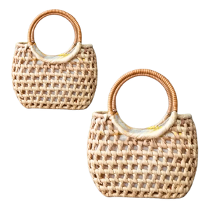 BOLSO DE MANO DE JACINTO DE AGUA de alta calidad Moda sostenible para mujer Bolso de mano Bolso de mujer para mujer Cestas de mujer - Product Image 1