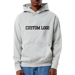 เสื้อฮู้ดแบบสวมหัวมีฮู้ดผ้าโพลีเอสเตอร์/ ผ้าฝ้ายย้อมสีธรรมดาสำหรับฤดูหนาว2025 - Product Image 5