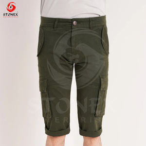 Pantalones cortos Cargo nuevos de Color sólido para hombre, pantalones cortos de verano para hombre, ropa de calle informal para hombre, pantalones cortos holgados de talla grande con múltiples bolsillos - Product Image 1