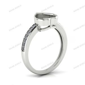 Vente en gros, ensemble de bagues rondes en argent Sterling 925 pour femmes, bijoux indiens, lunette vierge, 6mm - Product Image 6