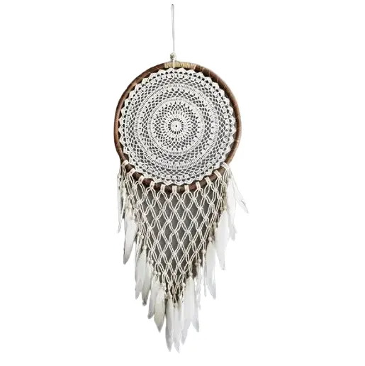 House Hold Decor Accessories Macrame Dream Catcher Perfect Handmade Designed For Wall Decor Wholesale Price For Bedroom Decor