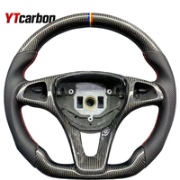 Volant en fibre de carbone véritable YTcarbon pour Vito V-Class W447 W448 avec modification des palettes de changement de vitesse en carbone, pièces automobiles