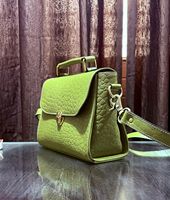 Tas Kulit Asli Wanita Mewah Buatan Tangan, Ukiran Tangan, Gaya Vintage Barat, Tas Selempang Kulit Asli Berhias