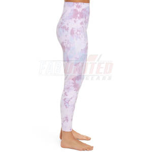 Leggings de Yoga para Mujer con Logotipo Personalizado, Cintura Media, Tela Antibacteriana de Spandex/Poliéster, Pantalones Largos, Cintura Elástica, Color Sólido - Product Image 4