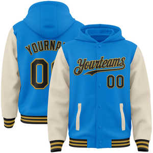 Wholesale Varsity Jackets High Quality Color Matching Multi-Pocket Top <b>Clothes</b> Fashion Varsity Jackets Custom - Product Image 1