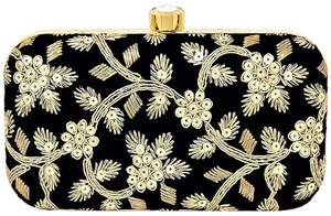 กระเป๋าคลัทช์ปักลายวินเทจงานปักชิ้นงานศิลปะทำด้วยมือ zari กระเป๋าคลัทช์ดีไซน์ราชวงศ์อินเดียสำหรับกระเป๋าเงินเจ้าสาว - Product Image 5