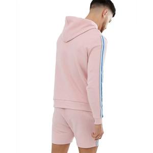 High Quality <b>Long</b> Sleeve Summer Hoodie and <b>Shorts</b> Set Hoodie With Kangaroo Pockets and <b>Shorts</b> Summer Sweat Suit - Product Image 6
