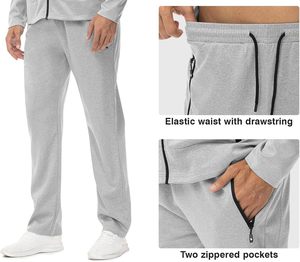 ชุดวอร์ม2ชิ้นสำหรับผู้ชายชุดวอร์มชุดกีฬาพร้อมฮู้ดสำหรับใส่วิ่งออกกำลังกายในยิม - Product Image 6