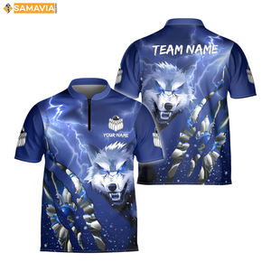 Custom Bowling Shirts for Clubs and Teams SAMAVIA Lightweight Sublimated Jerseys for USA Tournaments - Product Image 1