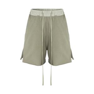 Streetwear respirant côté fendu basique décontracté Shorts pour hommes couleur unie ample Baggy quart pantalon surdimensionné court - Product Image 1