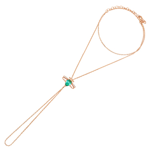 Abeja diseño Paraiba verde de piedra de circón pulsera esclava turca hecha a mano de la joyería de la plata esterlina 925 al por mayor - Product Image 6