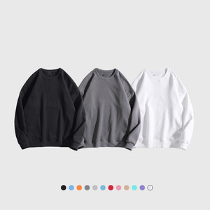 สเวตเชิ้ตสำหรับผู้ชายผ้าฝ้าย100% น้ําหนักแบบคอลูกเรือพิมพ์ลายผ้าฟลีซสำหรับฤดูหนาว - Product Image 3