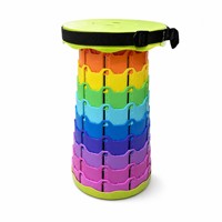Tabouret pliable télescopique léger en plastique, chaise de camping portable pour les voyages en plein air