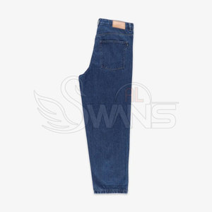 กางเกงยีนส์ทรงหลวมสำหรับผู้ชายสีพื้นลำลอง - Product Image 6