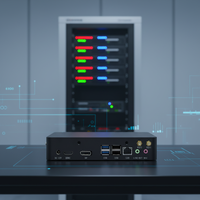 Mini PC Industrial de Escritorio Sin Ventilador y Resistente con Router Firewall Pfsense Intel J6412 4 LAN 2.5G Nics para Seguridad de Red