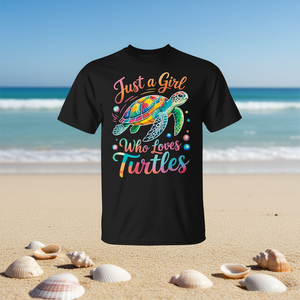 เสื้อยืดสาวรักเต่าสุดน่ารัก เพียงแค่ผู้หญิงที่รักเต่า เสื้อผ้าสำหรับโปรโมชั่น - Product Image 2
