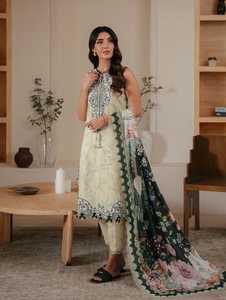 ปากีสถาน Salwar Kameez สำหรับผู้ใหญ่ผ้าฝ้ายพิมพ์ลายแบบเรียบง่ายเย็บติดเอวแบบธรรมชาติ - Product Image 2
