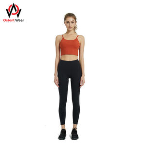 Débardeur de sport sans couture pour femmes haut pour Impact sport soutien-gorge entraînement haut court à bretelles rembourré conception respirant Yoga Fitness imprimer Plus - Product Image 6