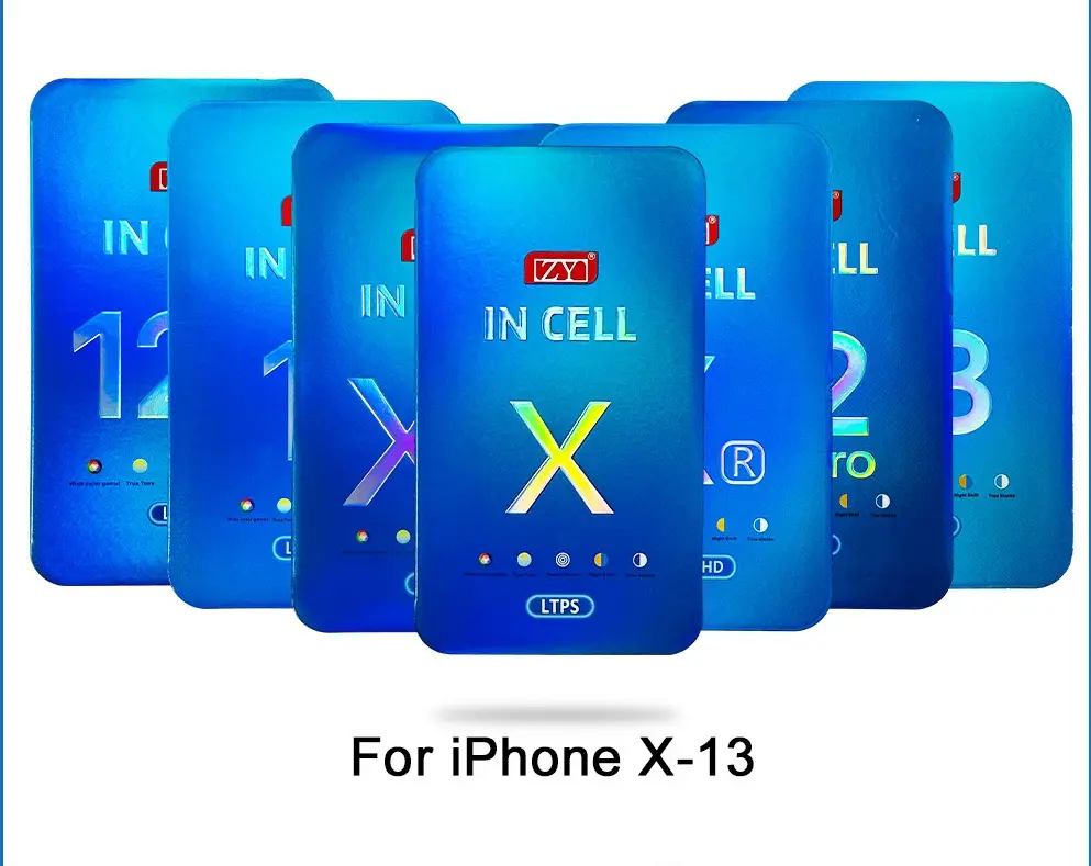 Preço de atacado de fábrica Tela LCD para celular Incell ZY para iPhone 13 X XS XR 11 12 13 Pro Max 14 Plus ZY LCD