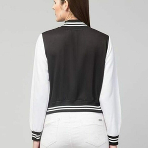 2025 personnalisé brodé Patch Vintage Letterman recadrée université veste Baseball respirant chaud hiver veste pour les femmes - Product Image 6