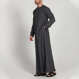 Offre Spéciale 2025 plaine tenue décontracté nouveau gros personnalisé hommes à la mode vêtements islamiques Thobes taille adulte - Product Image 5