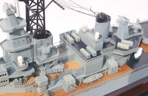 USS-Barco de batalla pintado a mano, nuevo modelo náutico, amor, tema, decoración del hogar, regalo, artesanía de resina, Vietnam - Product Image 6