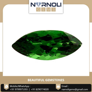 Piedra Preciosa de Granate Tsavorite Verde con Corte Marquise 100% Natural en Forma de Hoja, 10.1x5mm, para Diseños de Joyería Fina Botánica, Gran Venta - Product Image 2